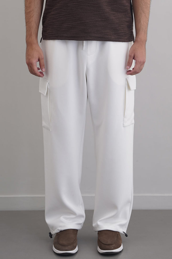 WHITE SAFARI TROUSERS