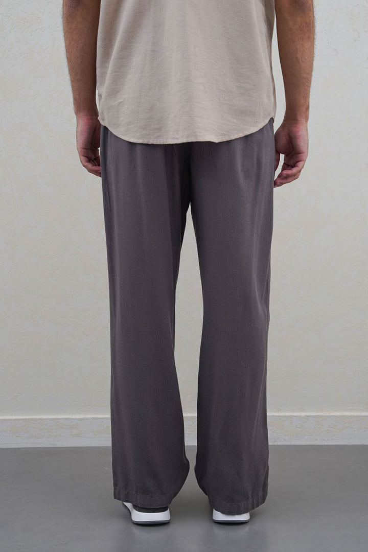 DARK GREY RELAXED TROUSERS