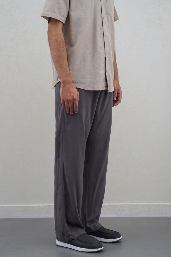 DARK GREY RELAXED TROUSERS