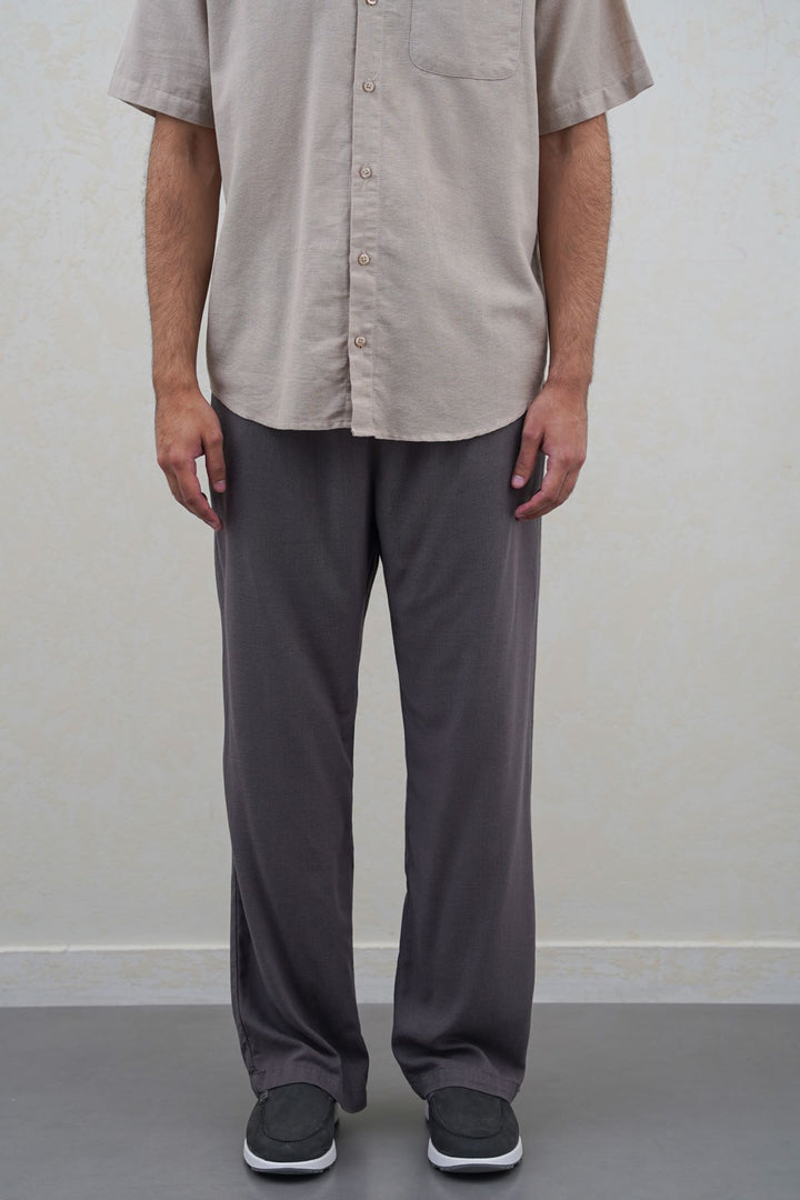 DARK GREY RELAXED TROUSERS