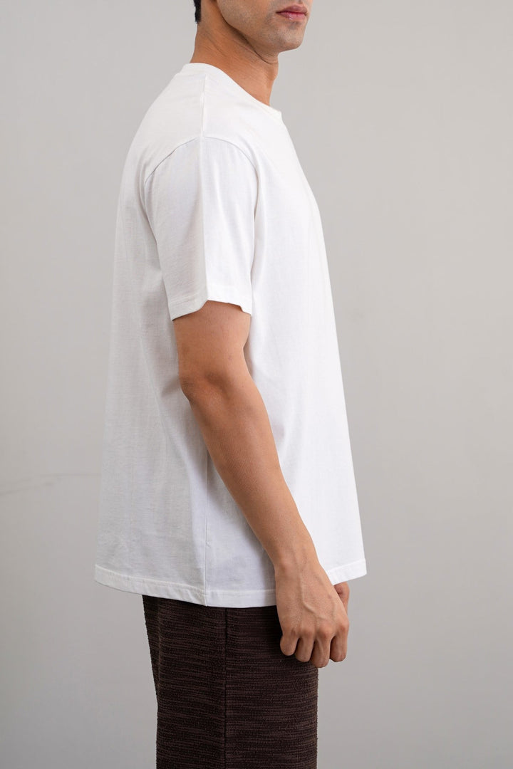 WHITE CLASSIC COTTON TEE