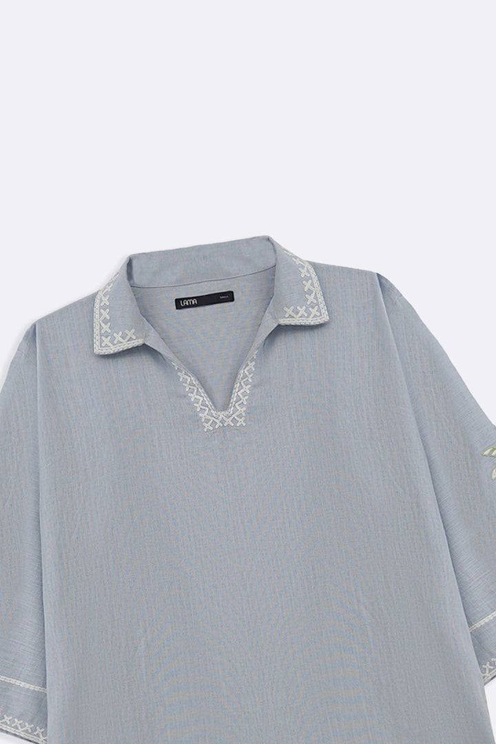 BLUE MORNING IN COLOMBO TUNIC