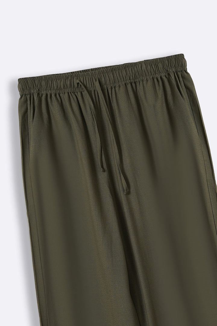 OLIVE DEOSAI EMBROIDERED PANTS