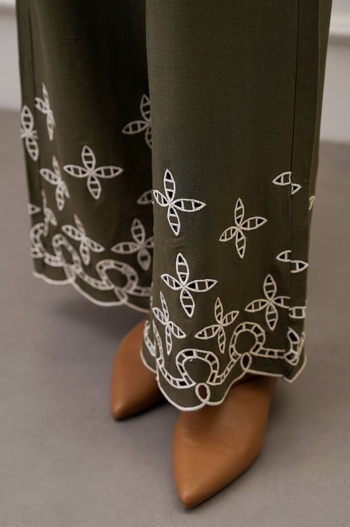 OLIVE DEOSAI EMBROIDERED PANTS