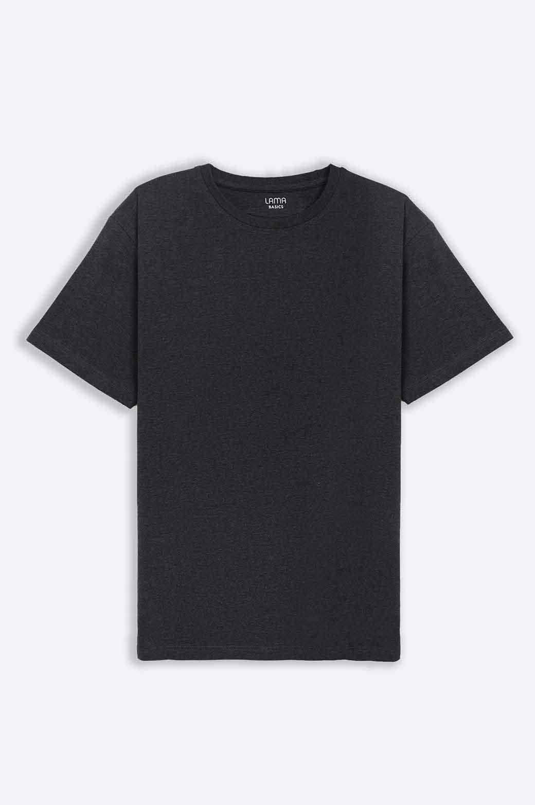 BLACK ROUND NECK T-SHIRT
