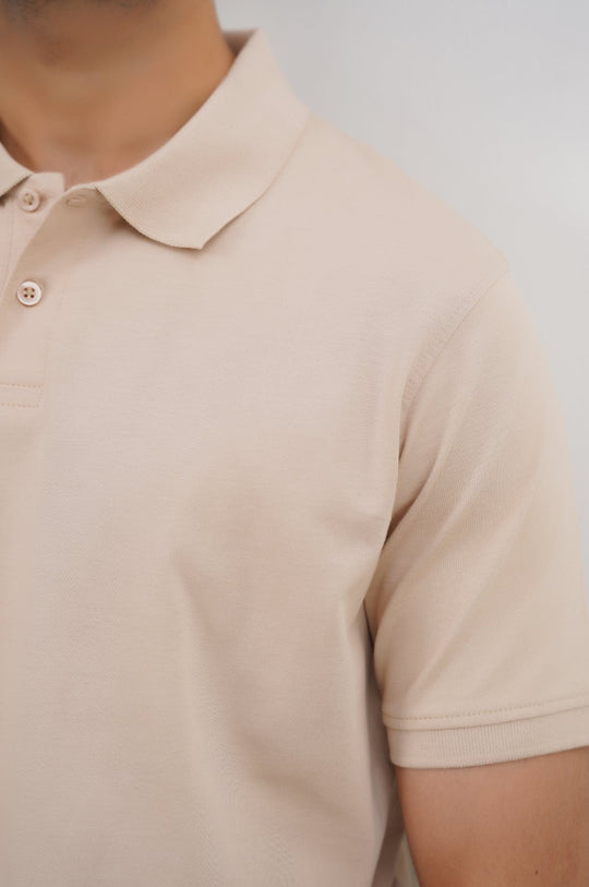 BEIGE BASIC POLO
