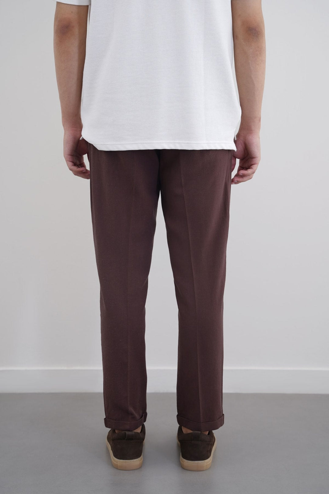 COFFEE TURN-UP PANTS