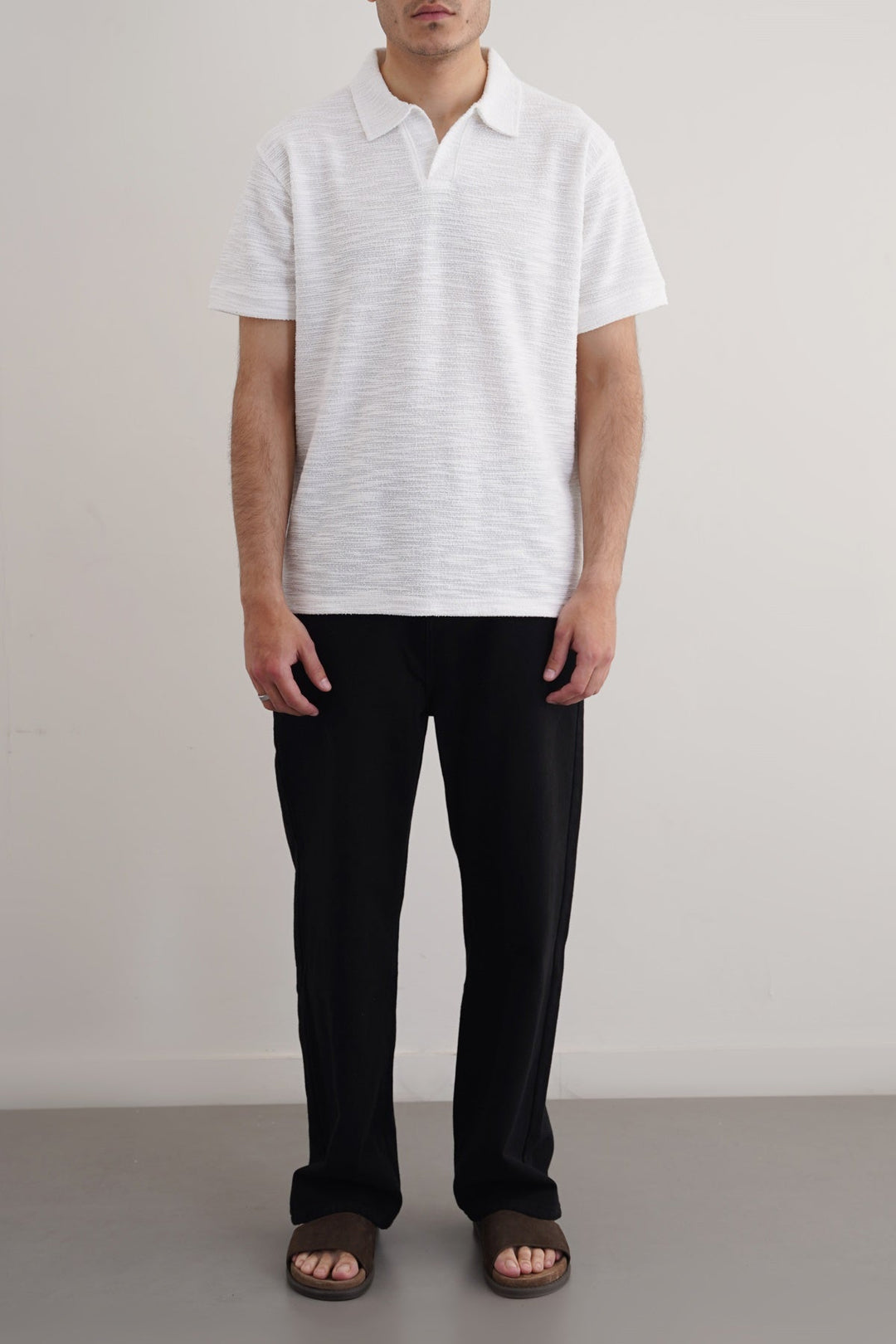 BLACK WIDE LEG JEANS