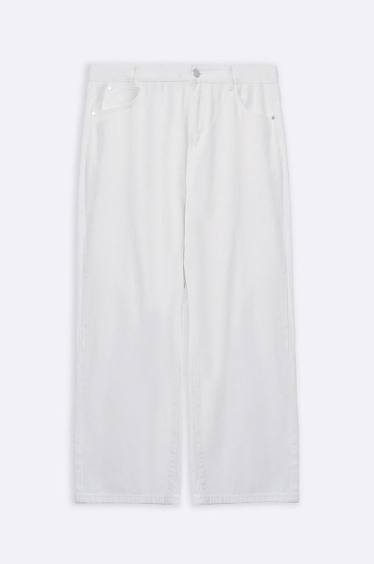 WHITE WIDE LEG JEANS