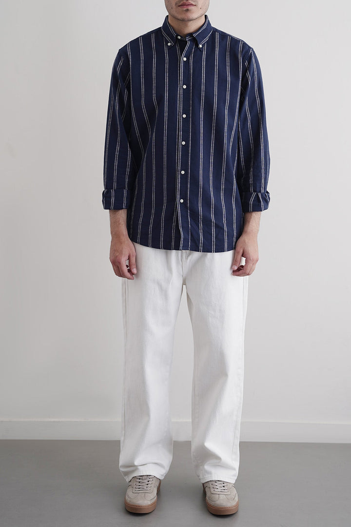 WHITE WIDE LEG JEANS