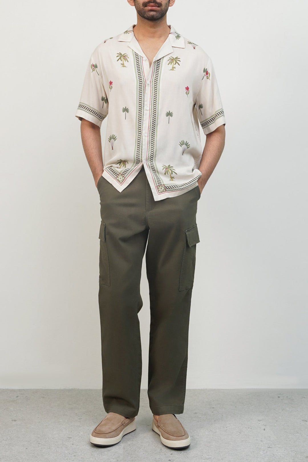 OLIVE TWILL CARGOS