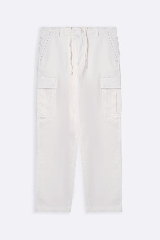 WHITE TWILL CARGOS