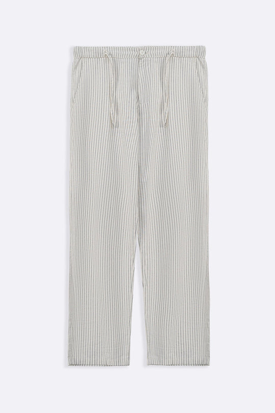 ECRU EASY PINSTRIPE TROUSERS