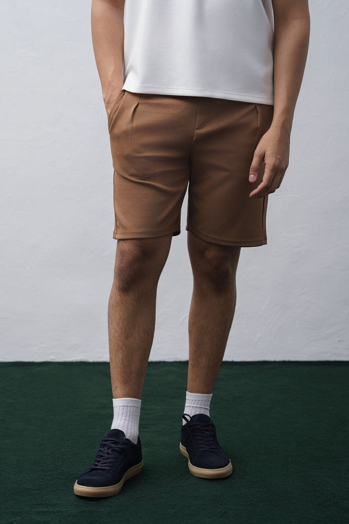 CAMEL NEOPRENE CLASSIC SHORTS