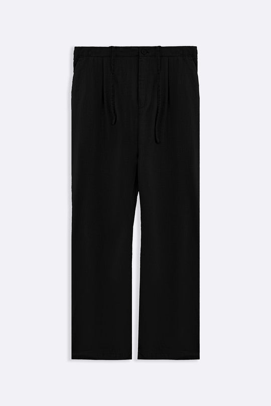BLACK RELAXED TROUSERS