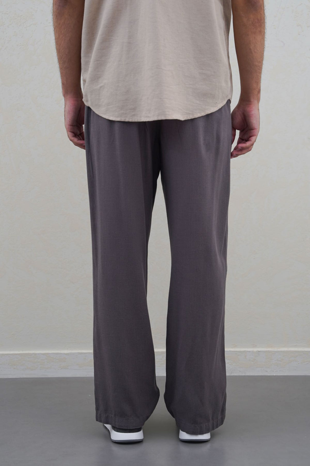 DARK GREY RELAXED TROUSERS