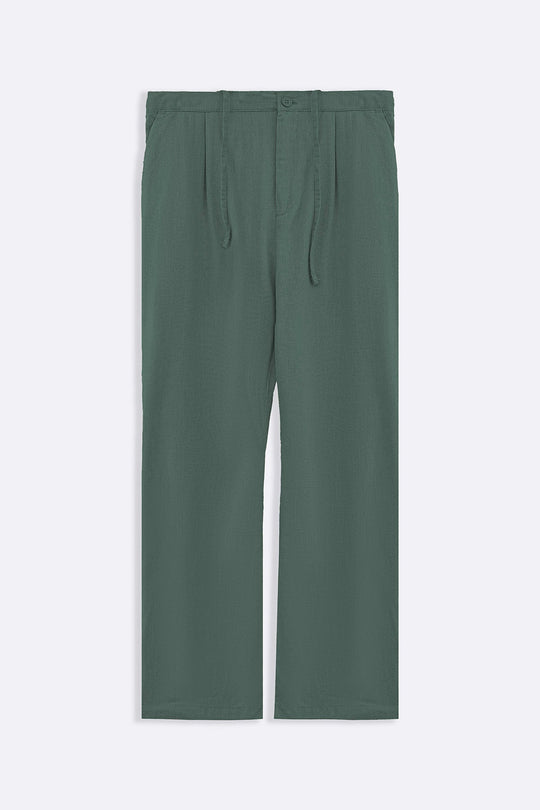 GREEN RELAXED TROUSERS
