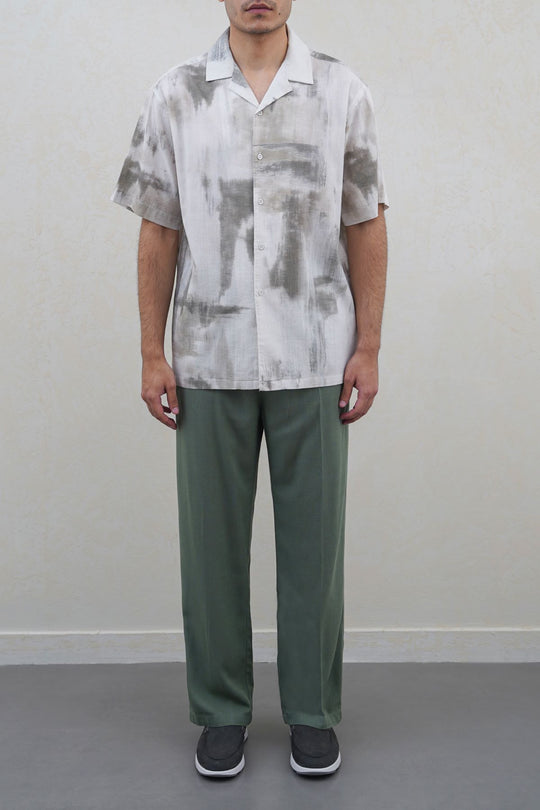 GREEN RELAXED TROUSERS