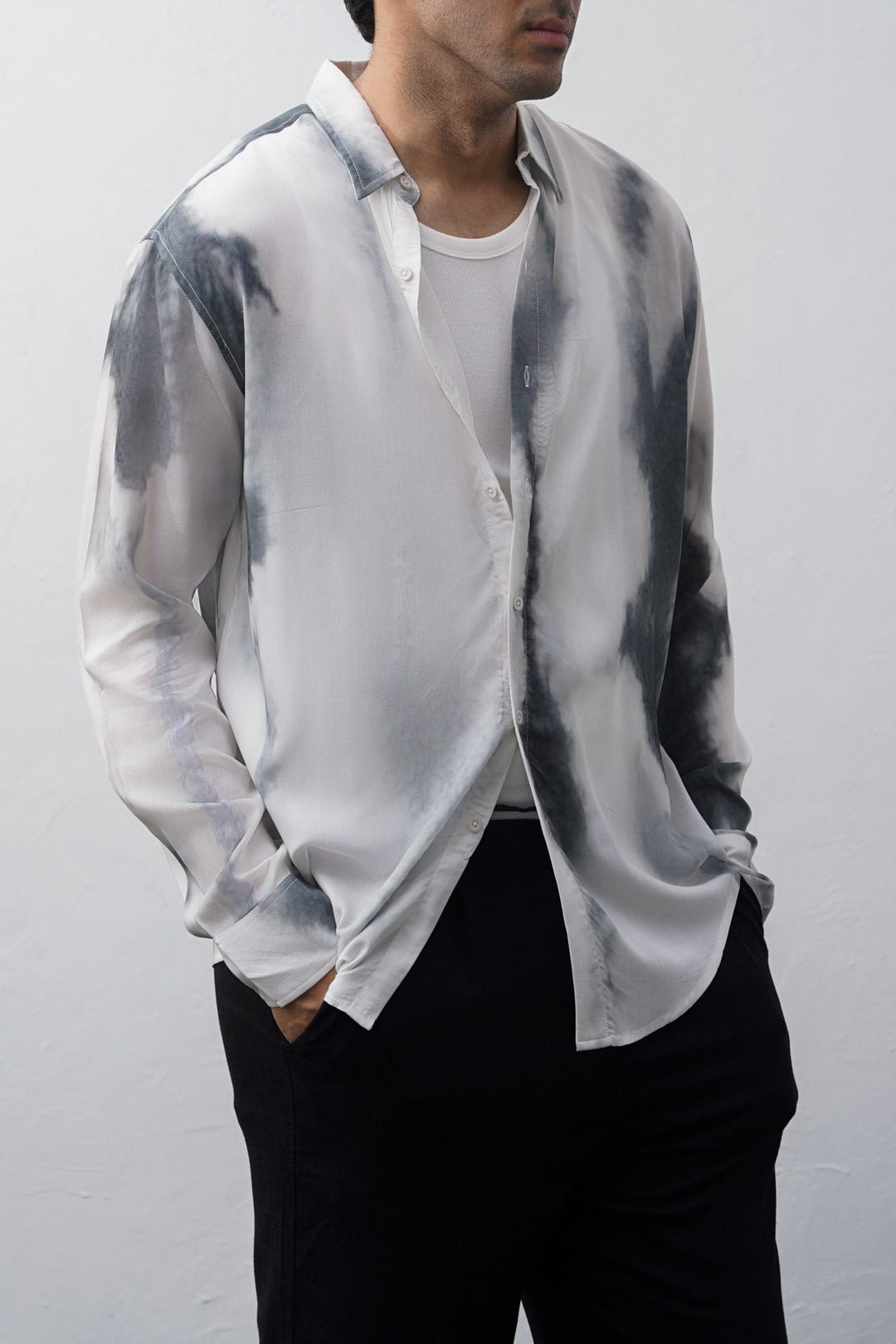 OFF WHITE CLOUD DYE SHIRT