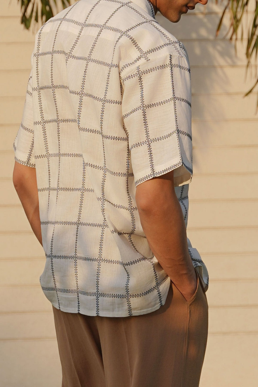 ECRU EMBROIDERED SHIRT