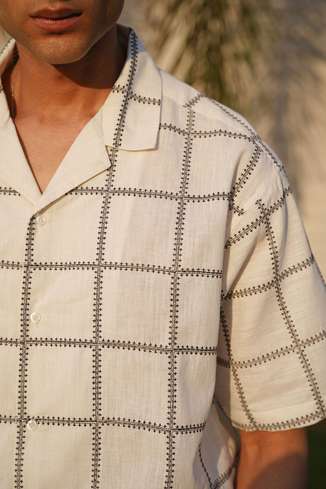 ECRU EMBROIDERED SHIRT
