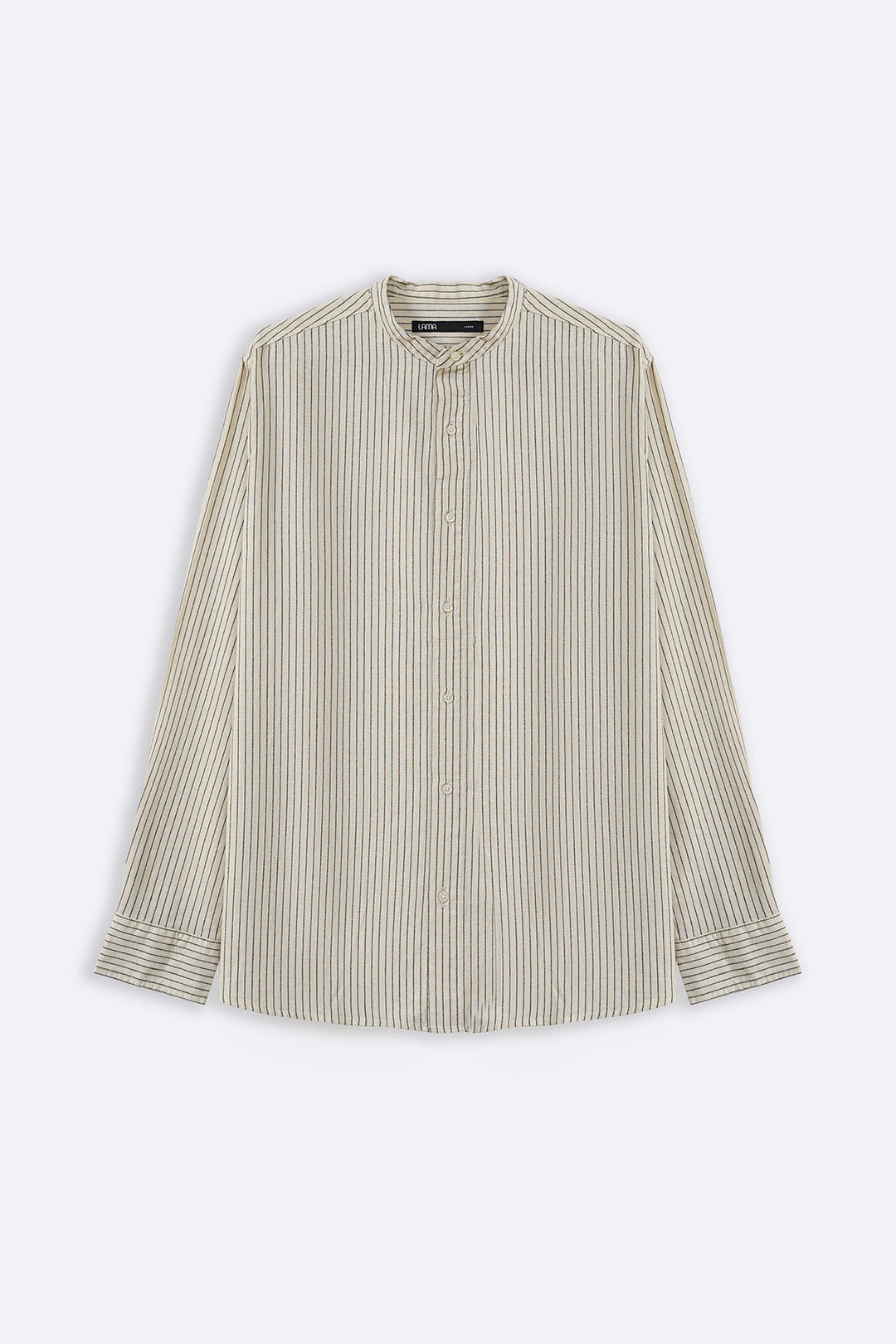 ECRU MANDARIN COLLAR SHIRT