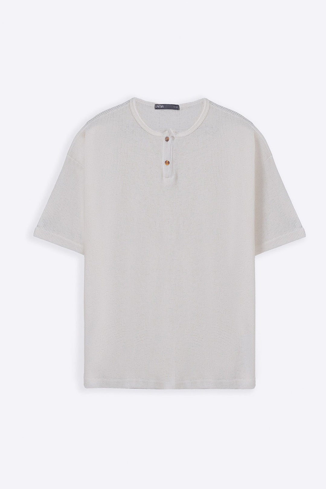 IVORY JACQUARD HENLEY