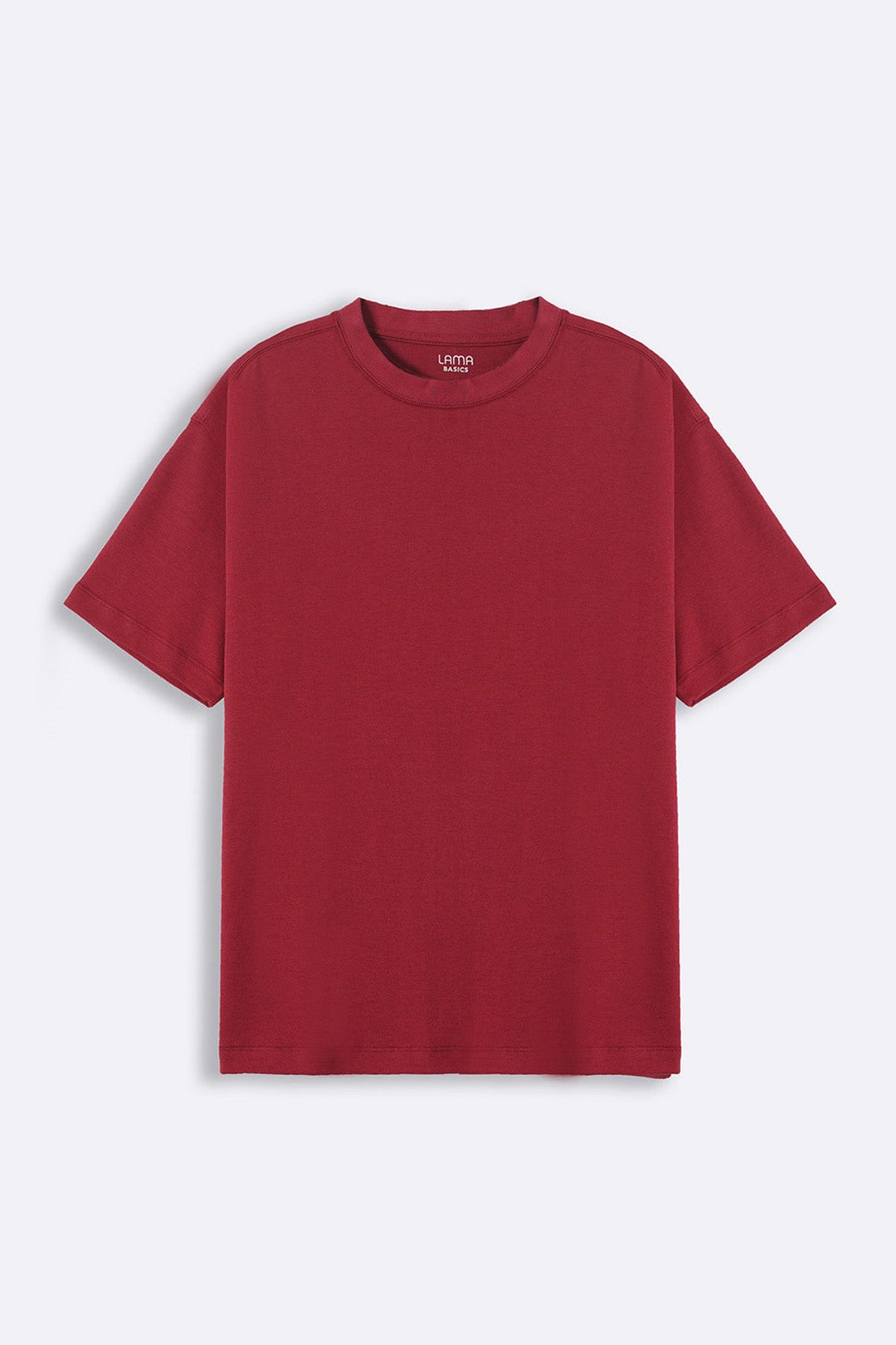 MAROON INTERLOCK TEE
