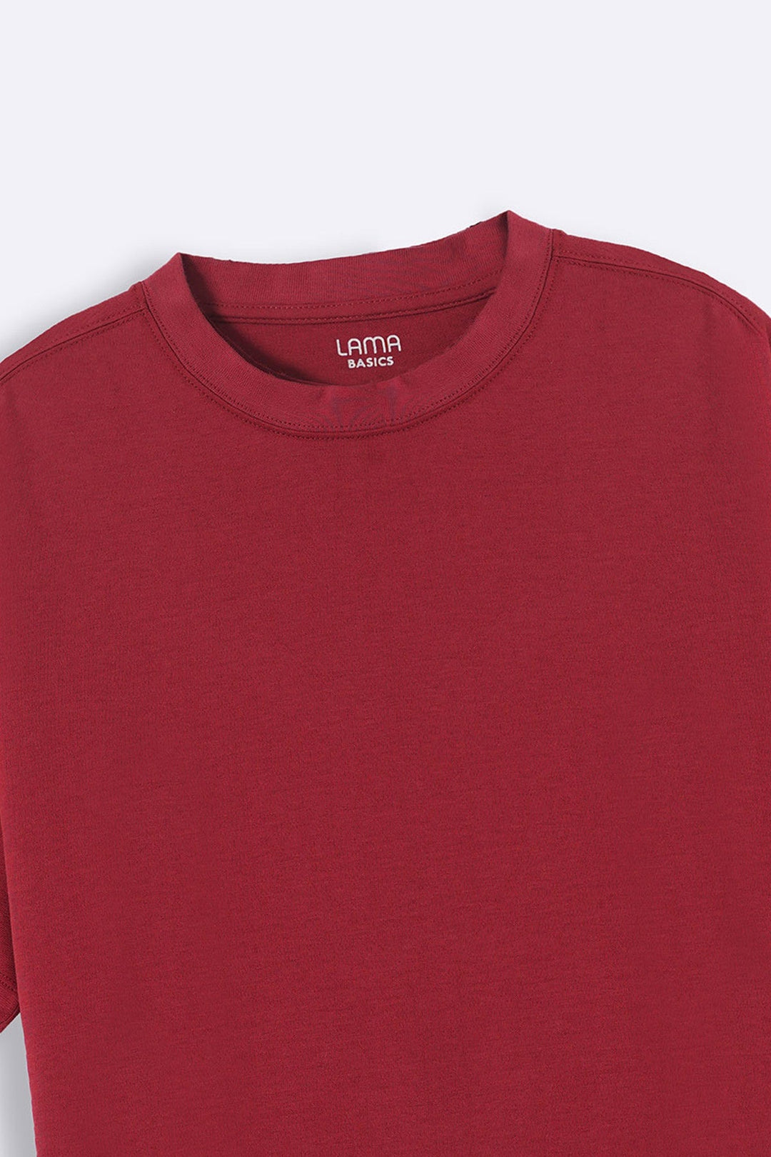 MAROON INTERLOCK TEE