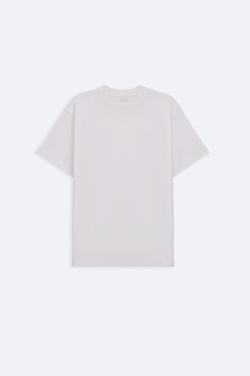 WHITE INTERLOCK TEE