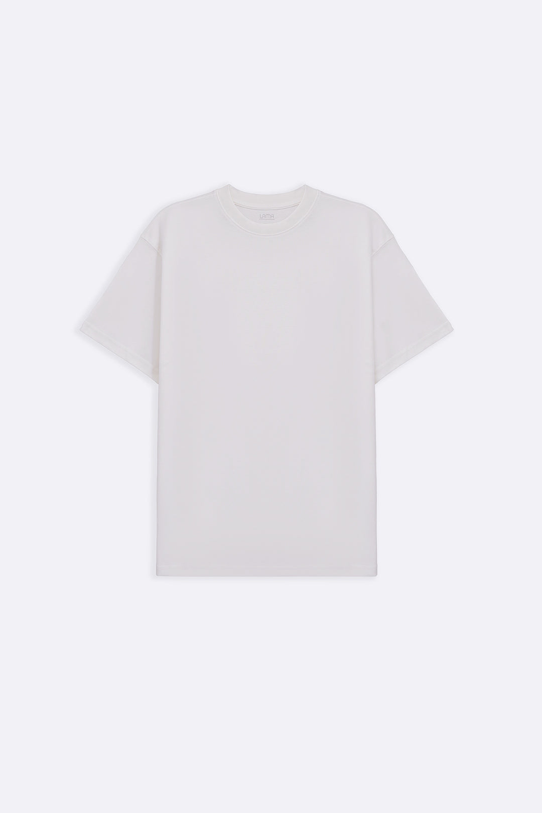 WHITE INTERLOCK TEE