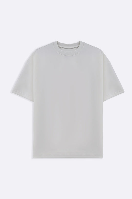 WHITE BOXY TEE