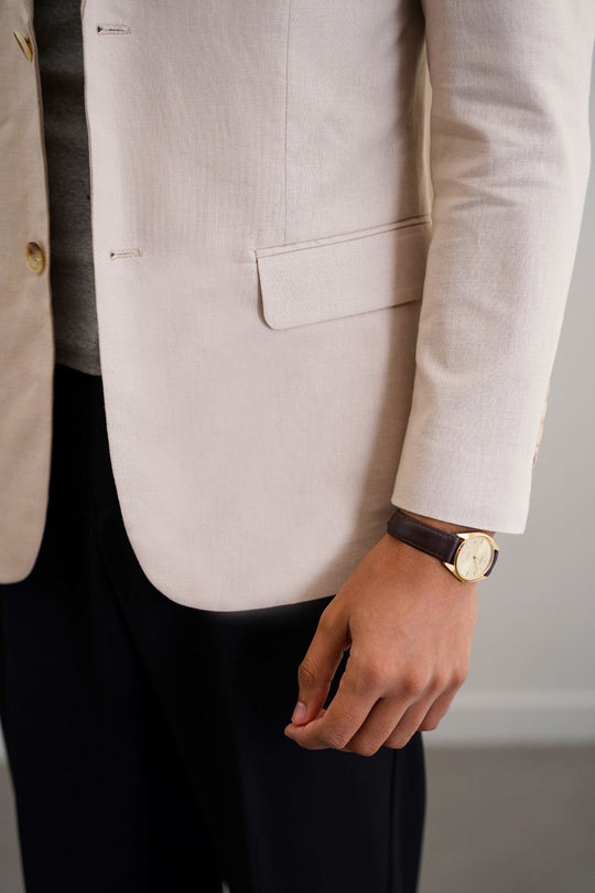 IVORY RESORT LINEN BLAZER