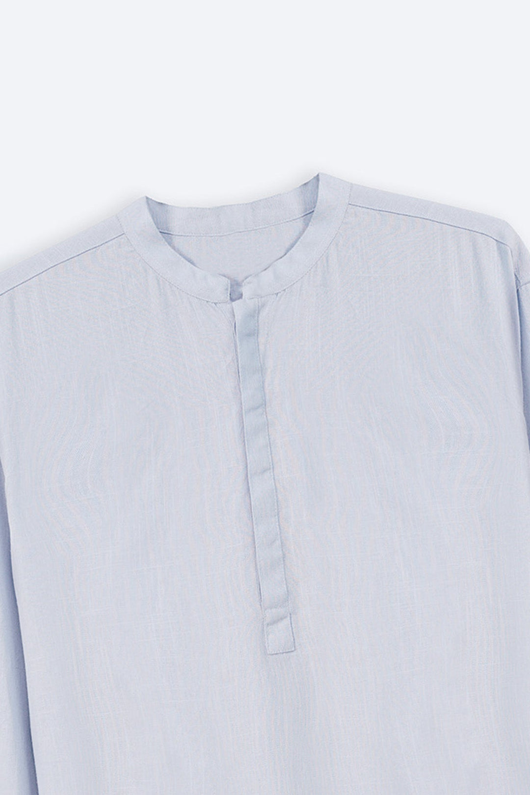SKY BLUE HALF PLACKET SHIRT