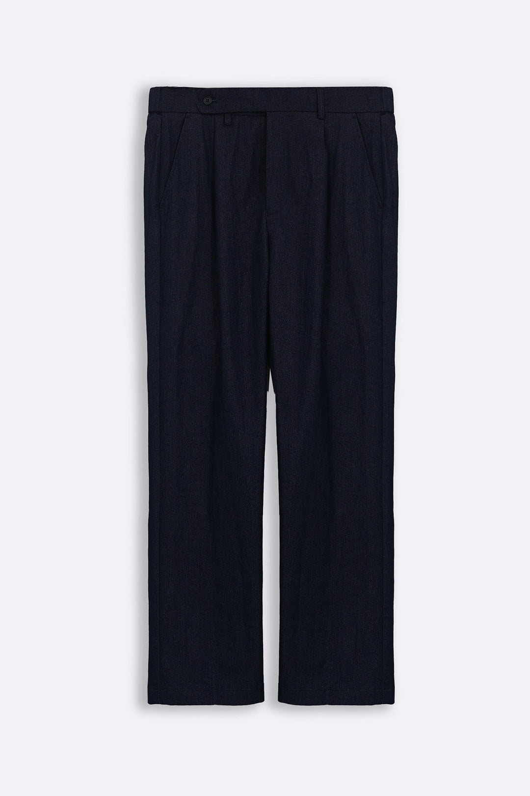 DARK BLUE TAILORED TWILL PANTS