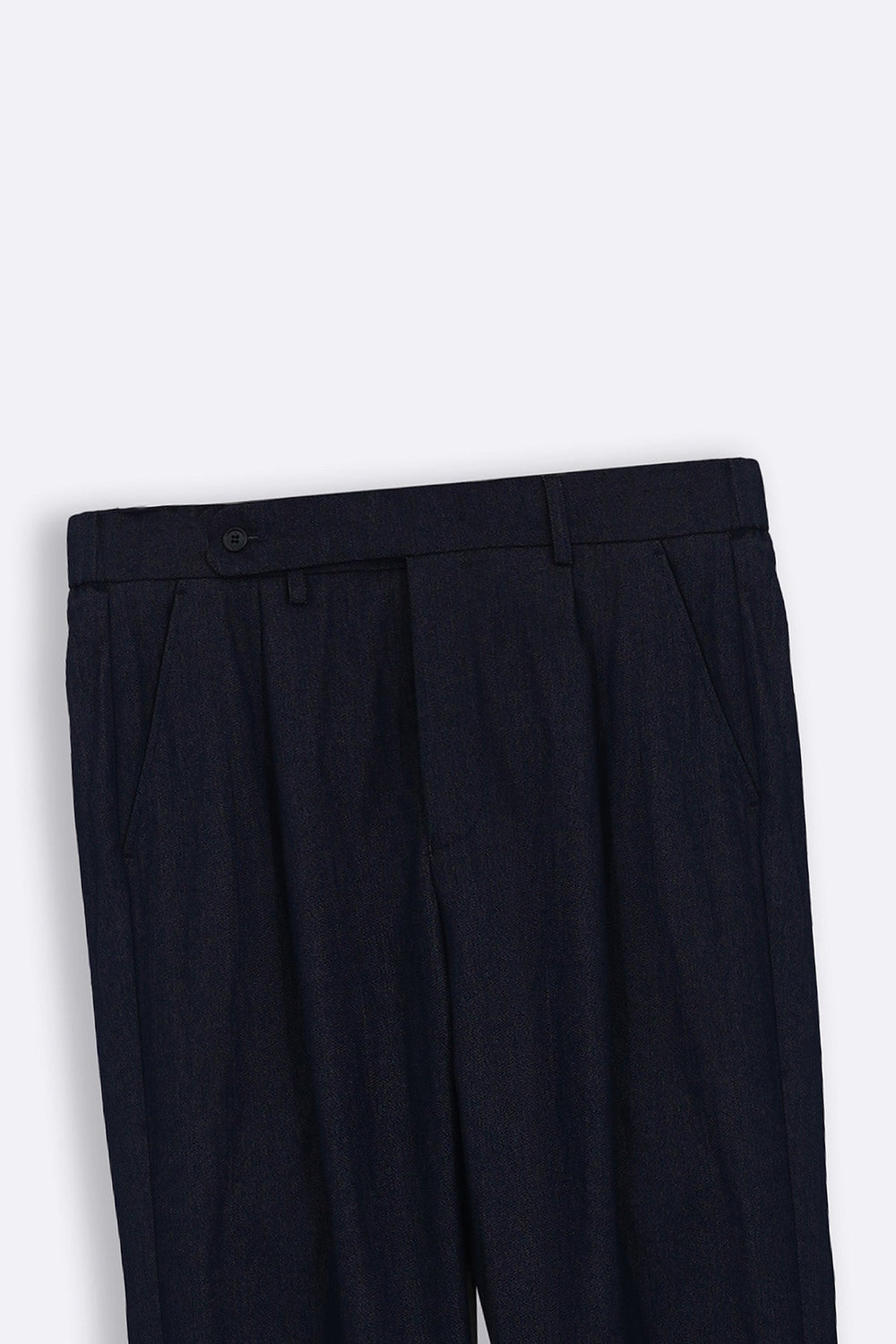 DARK BLUE TAILORED TWILL PANTS