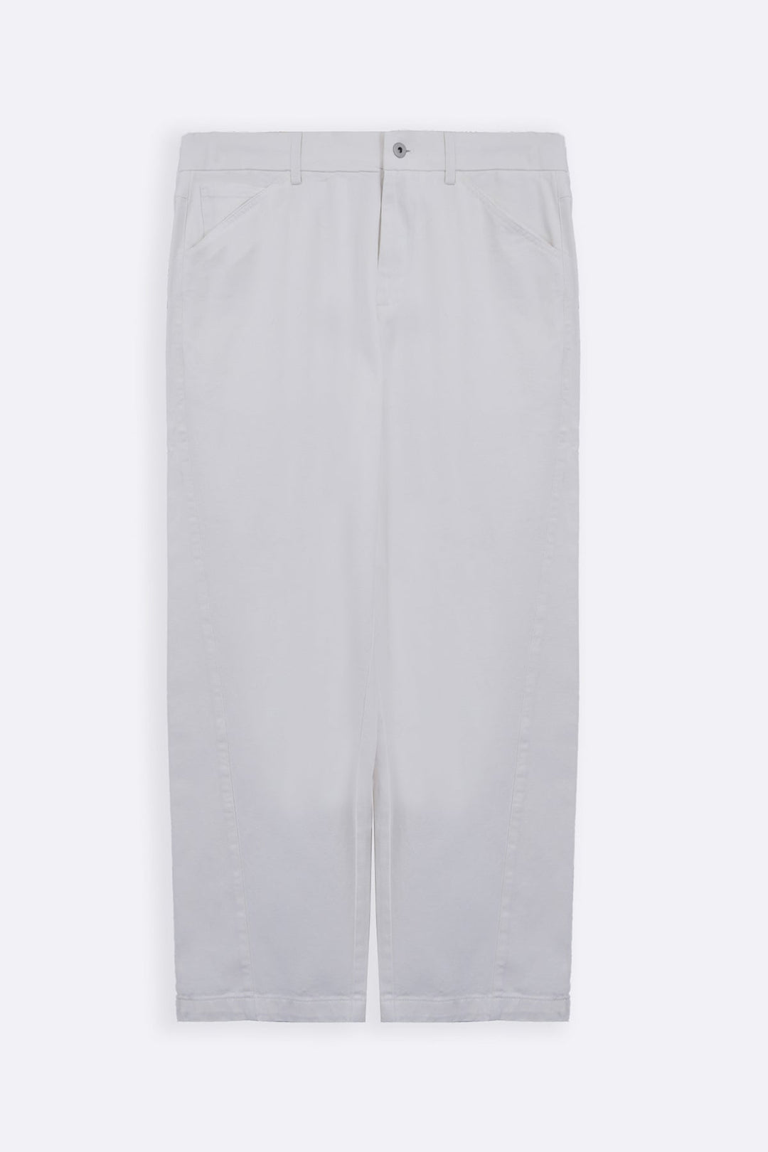 OFF WHITE TWILL LOOSE PANTS