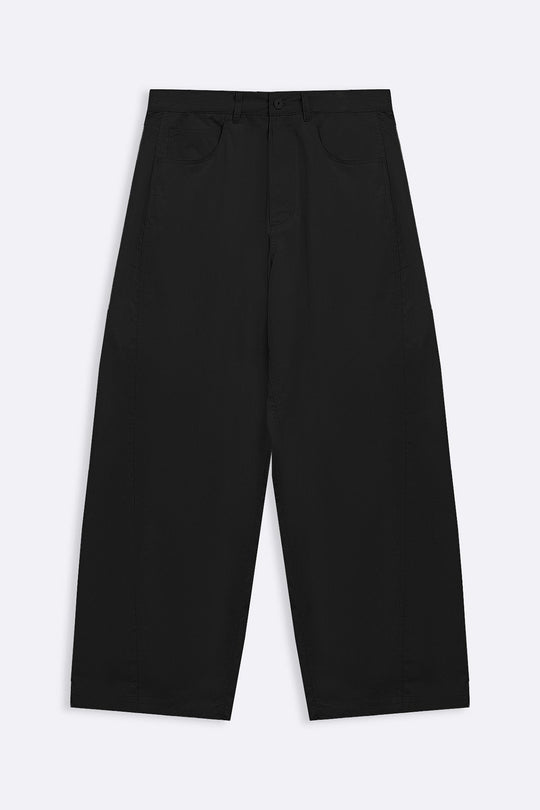 BLACK TECHNICAL FABRIC BALLOON PANTS