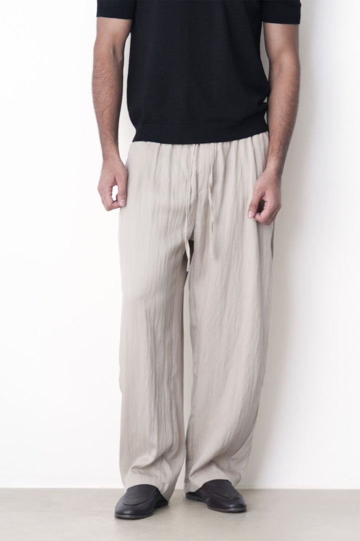 BEIGE-EVERYDAY SLOUCHY PANTS