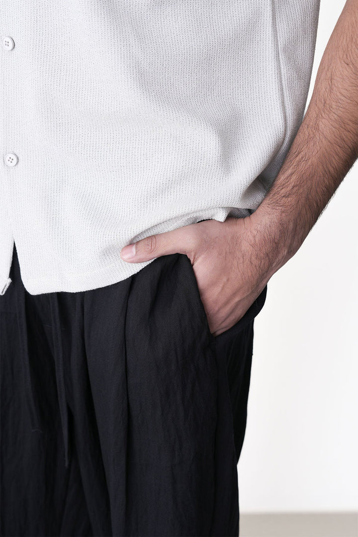 BLACK-EVERYDAY SLOUCHY PANTS