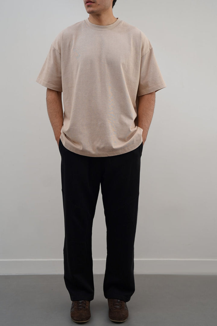 BLACK COTTON COMFORT SWEATPANTS