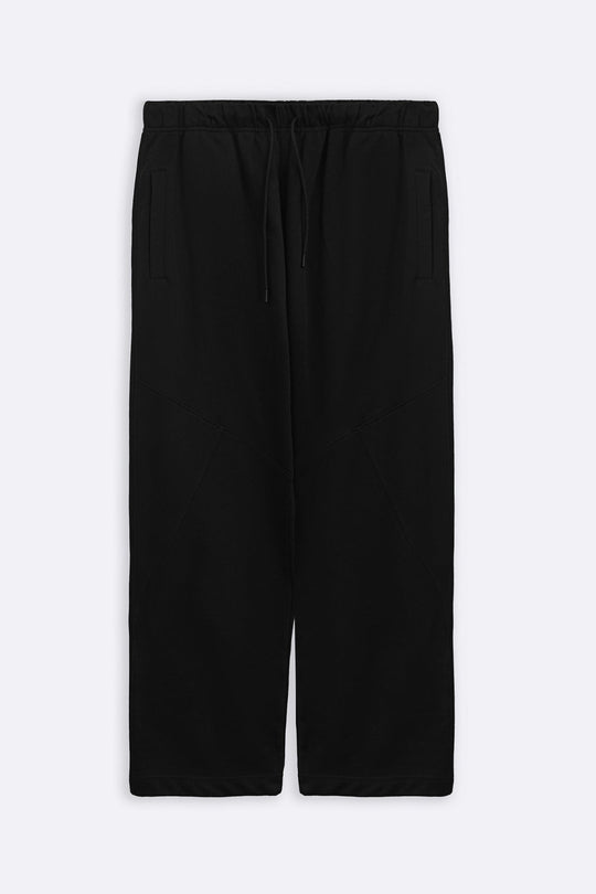BLACK COTTON COMFORT SWEATPANTS