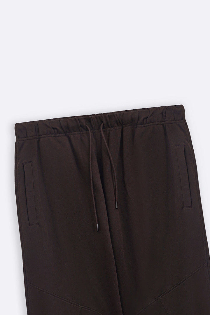 BROWN COTTON COMFORT SWEATPANTS