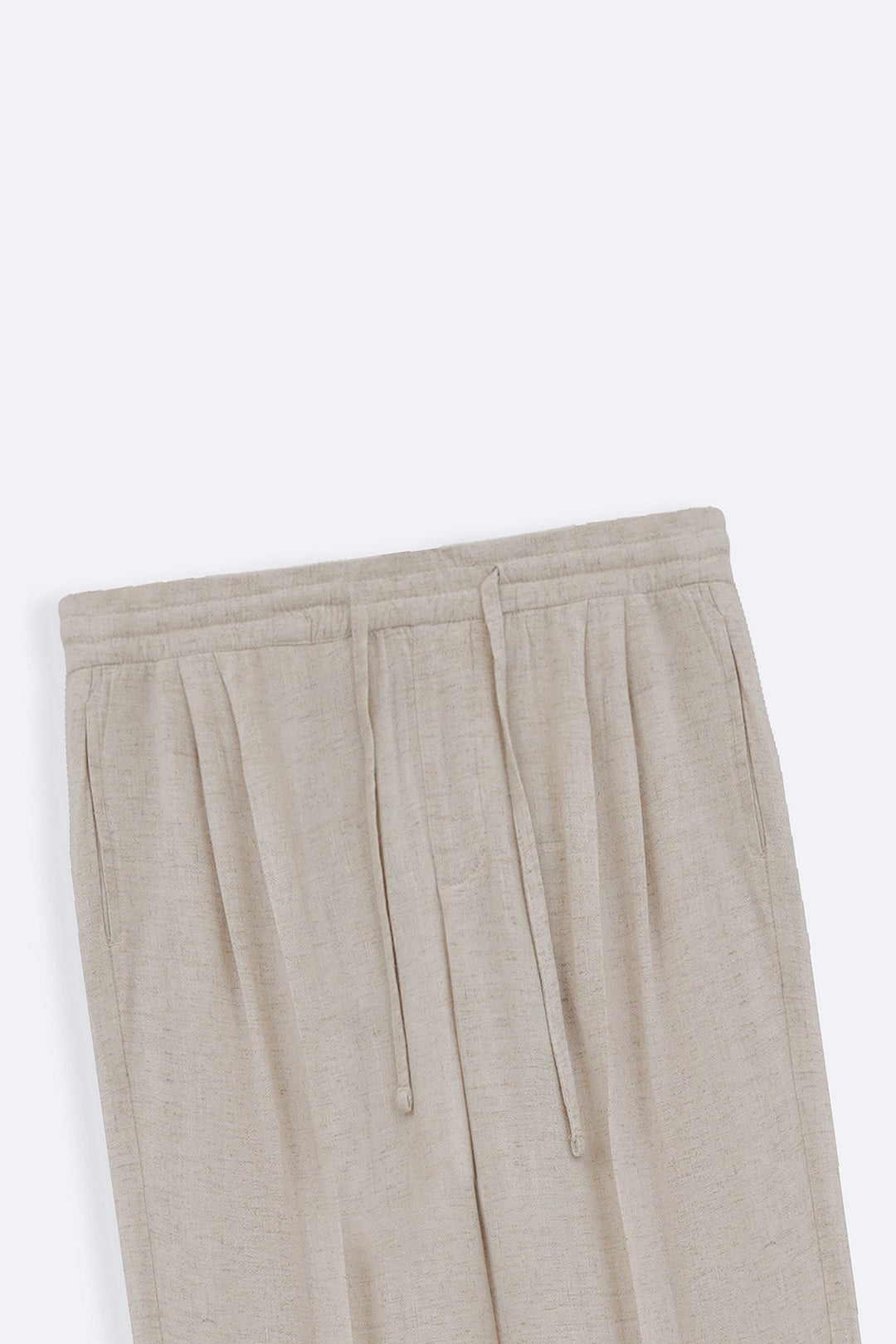 OAT MELANGE LINEN BLEND BAGGY PANTS