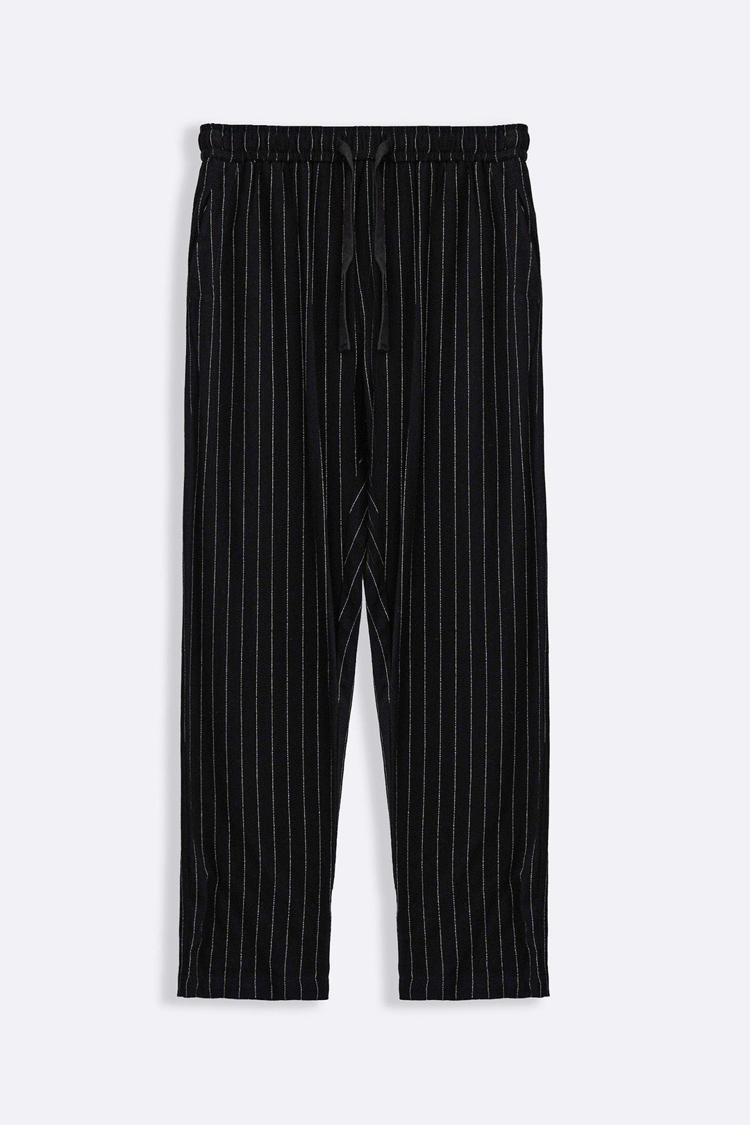 BLACK PIN STRIPED TROUSERS