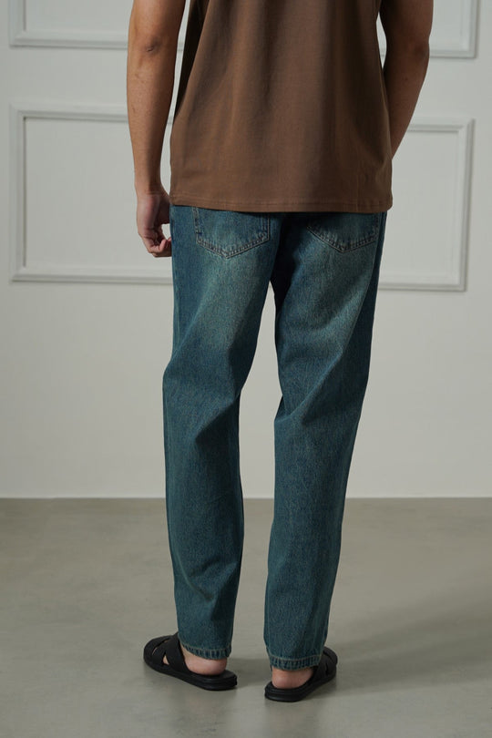 MID BLUE 90's STRAIGHT JEANS