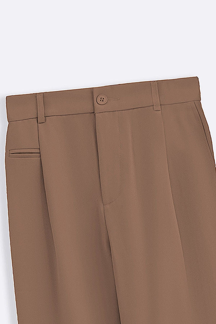MOUSE GREY WIDE TAILORED PANTS