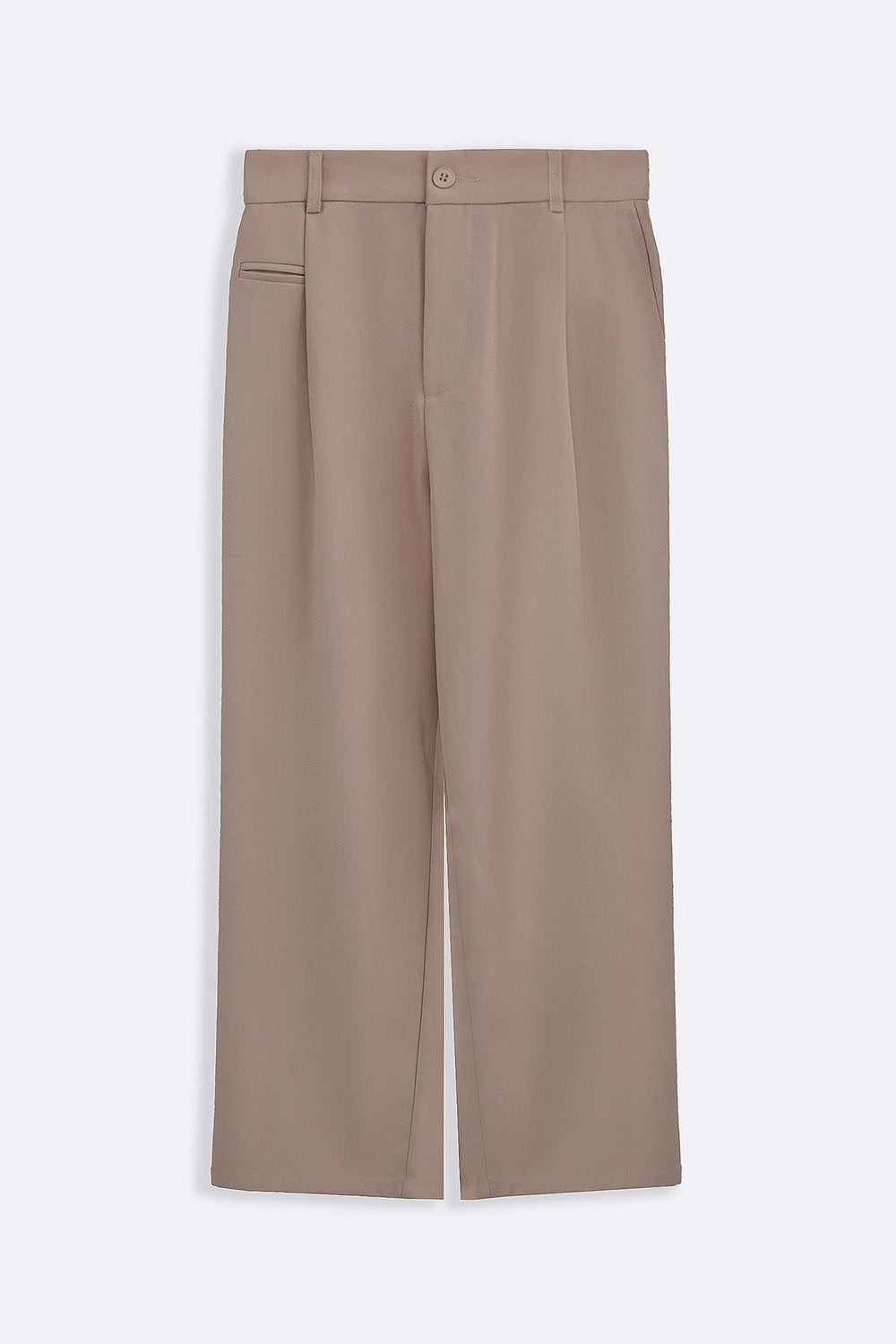TAUPE WIDE TAILORED PANTS