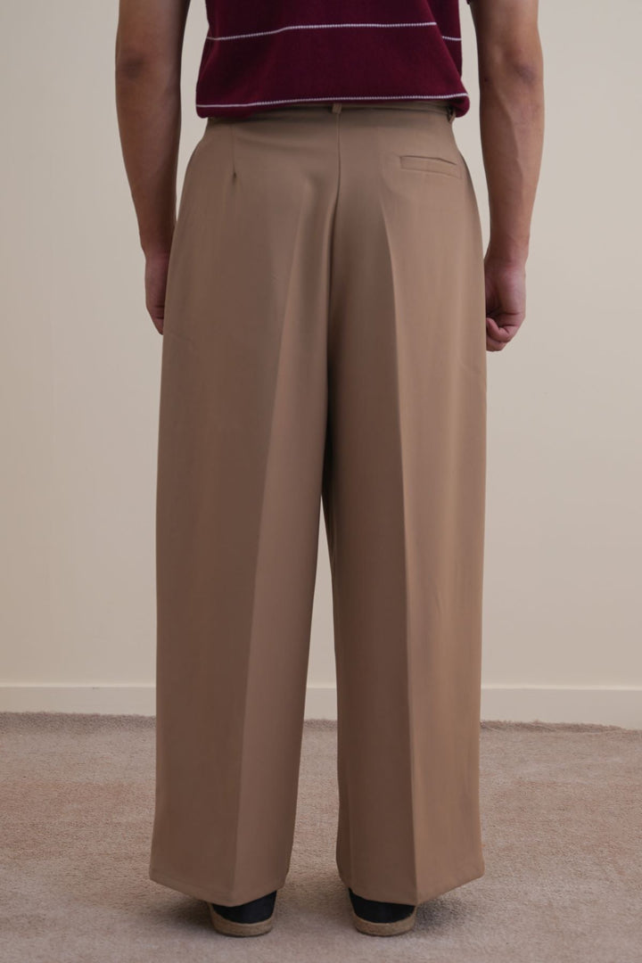 MOUSE GREY TIE UP SLOUCHY PANTS