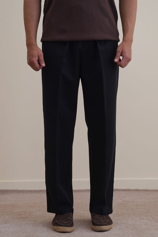 BLACK LIGHT COTTON CHINOS